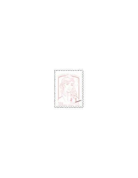 Timbre de France n° 4771 - lettre prioritaire 50 g - lilas-brun clair - Marianne et la jeunesse. Type Marianne de Ciappa et
