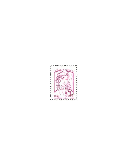 Timbre de France n° 4772 - lettre prioritaire 100 g - fuchsia - Marianne et la jeunesse. Type Marianne de Ciappa et Kawena