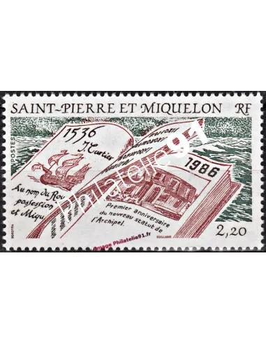 Timbre de SAINT PIERRE ET MIQUELON n° 470, timbres des Dom-Tom
