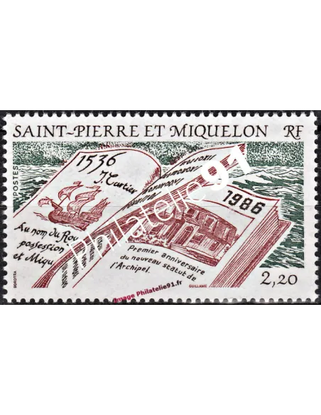 Timbre de SAINT PIERRE ET MIQUELON n° 470, timbres des Dom-Tom