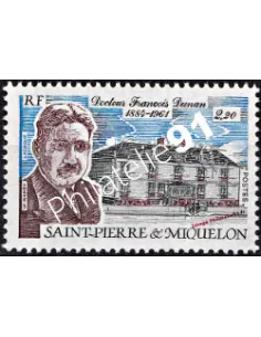 Timbre de St PIERRE ET MIQUELON n°476, François Dunan, timbres Dom Tom