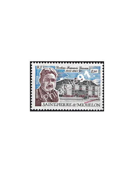 Timbre de St PIERRE ET MIQUELON n°476, François Dunan, timbres Dom Tom