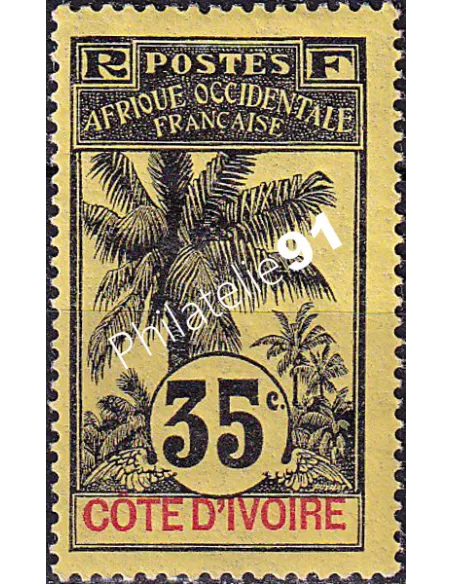 Côte d'Ivoire, n° 29 charnière, timbres colonies françaises