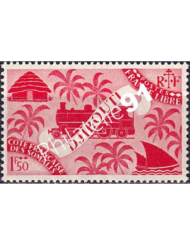 Côte des Somalis, n° 241 neuf, timbre colonies françaises