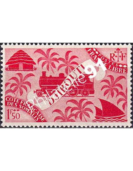 Côte des Somalis, n° 241 neuf, timbre colonies françaises