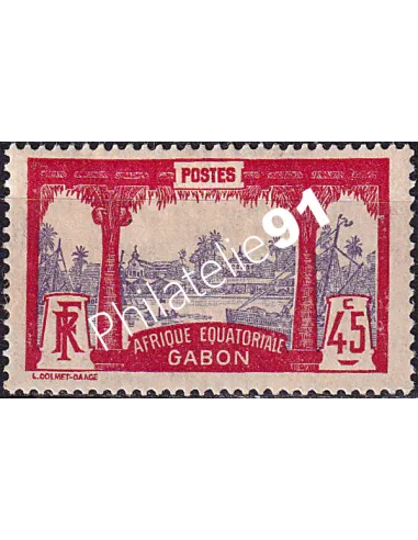 Gabon, n° 60 charnière, collection timbres Colonies