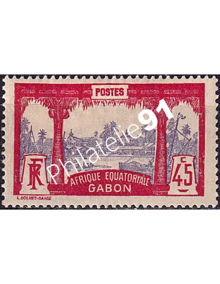 Gabon, n° 60 charnière, collection timbres Colonies