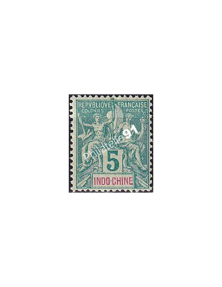 Indochine, n° 6 charnière, collection timbres colonies françaises