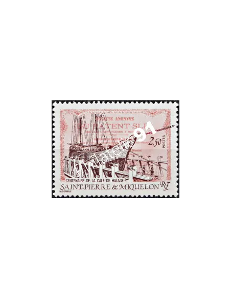 SAINT PIERRE ET MIQUELON n° 479, Cale de halage, timbre des Dom Tom