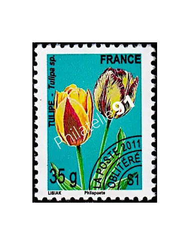 Timbre de France Préoblitéré n° 259 A - Fleurs - Tulipe
