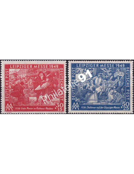 Allemagne orientale, n° 49 à 50 neufs, collection timbres Europe