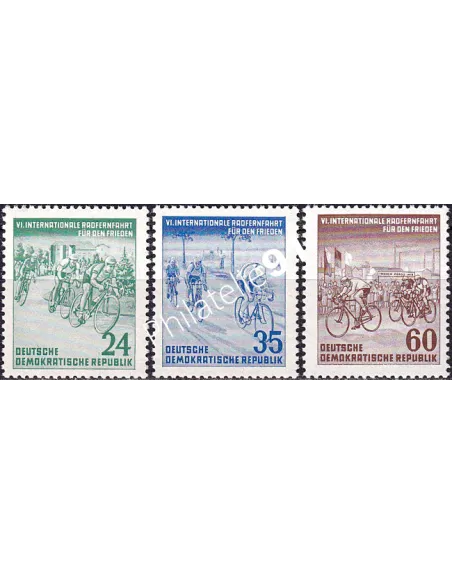 Allemagne, DDR, n° 106 à 108 neufs, collection timbres Europe