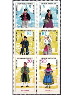 Allemagne, DDR, n° 777 à 782 neufs, collection timbres Europe