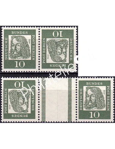 BERLIN, n° 181a et 181b neufs, paires tête-bêche, timbres Europe