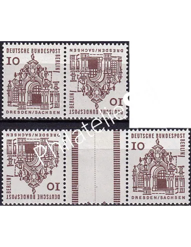 BERLIN, n° 219a et 219b neufs, paires tête-bêche, timbres Europe