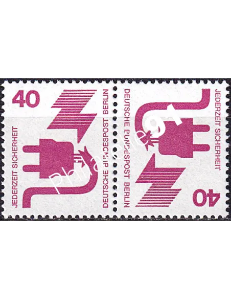 BERLIN, n° 395a neuf, paire tête-bêche,  collection timbres Europe