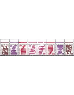 BERLIN, n° 388, 389, 394, 395 neufs, bande tête-bêche,  collection timbres Europe