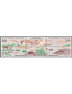 ST PIERRE ET MIQUELON n° 485A, Le grand Barachois, timbres des Dom Tom