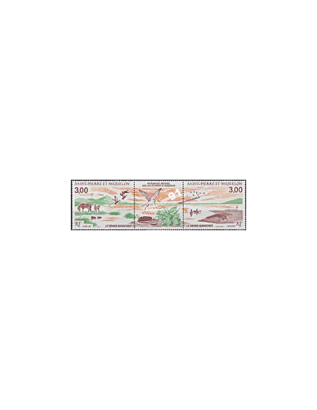 ST PIERRE ET MIQUELON n° 485A, Le grand Barachois, timbres des Dom Tom