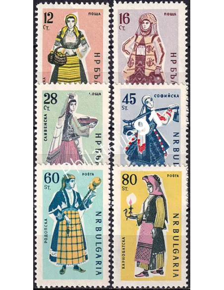 Bulgarie, n° 1044 à 1049 neufs, collection timbres Europe