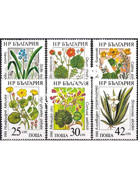 Bulgarie, n° 3140 à 3145 neufs, collection timbres Europe
