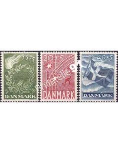 Danemark, n° 308 à 310 neufs, collection timbres d'Europe