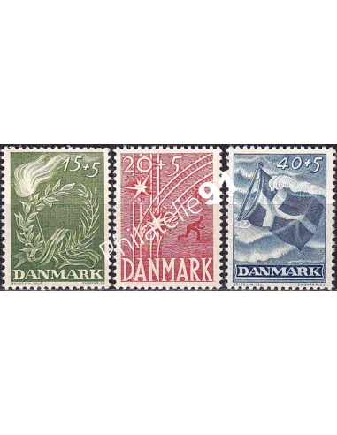 Danemark, n° 308 à 310 neufs, collection timbres d'Europe