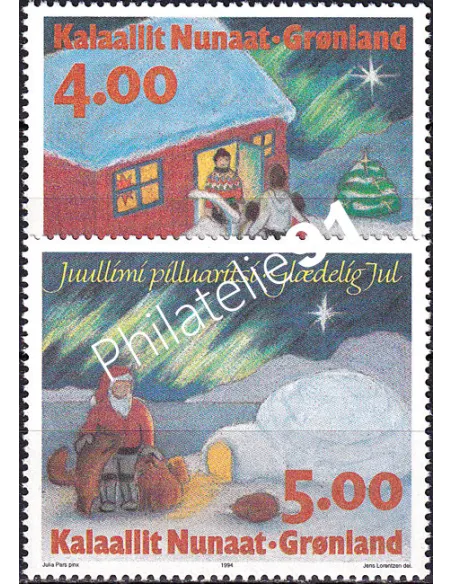 Groenland, n° 242 à 243 neufs, collection timbres Europe