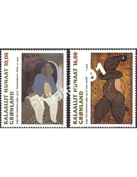 Groenland, n° 290 à 291 neufs, collection timbres Europe