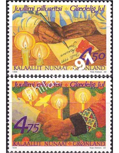 Groenland, n° 322 à 323 neufs, collection timbres Europe