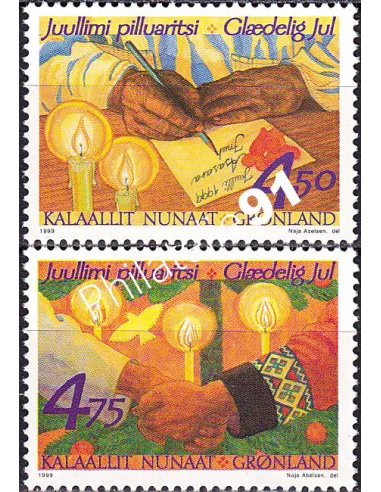 Groenland, n° 322 à 323 neufs, collection timbres Europe