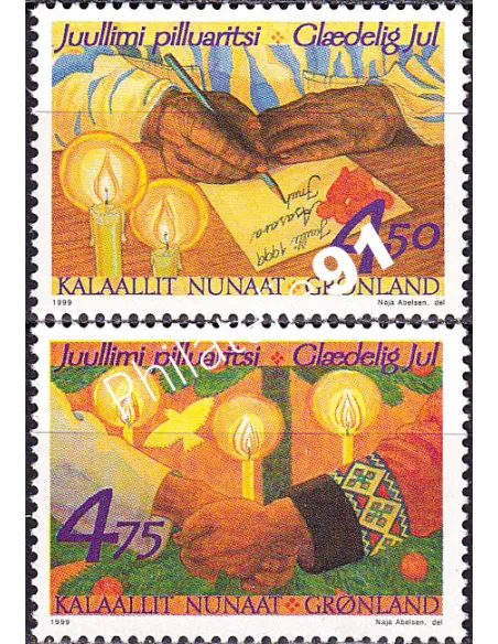 Groenland, n° 322 à 323 neufs, collection timbres Europe