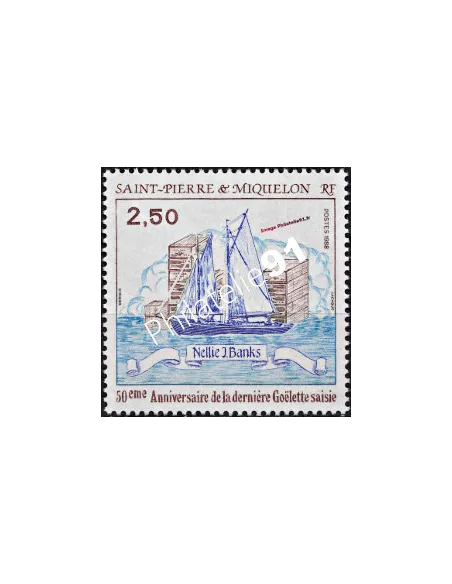 Saint PIERRE ET MIQUELON n° 492, bateaux, Timbres des Dom-Tom