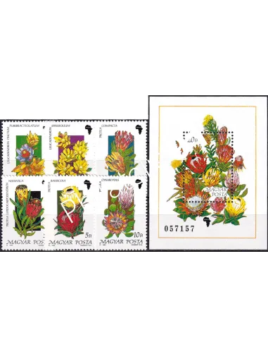 Hongrie, n° 3263 à 3268 + BF n° 209 neufs, collection timbres Europe