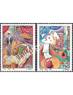 Italie n° 2041 à 2042, collection timbres d'Europe