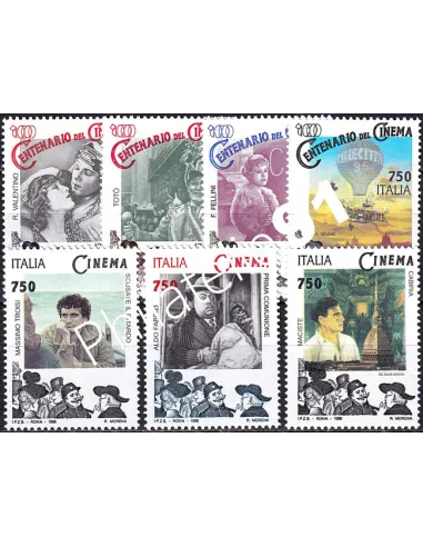 Italie n° 2136 à 2139 + n° 2186 à 2188, collection timbres d'Europe