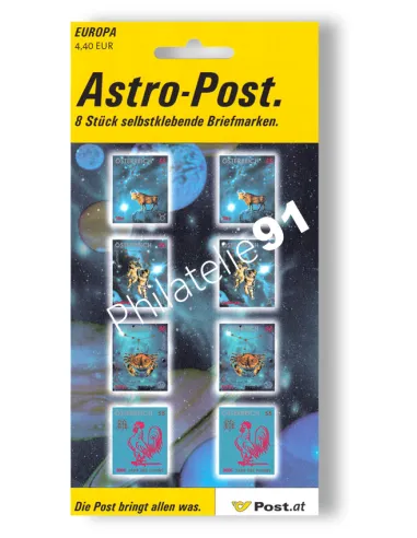 AUTRICHE, Feuille de timbres n° 2359 à 2362 neufs, timbres Europe