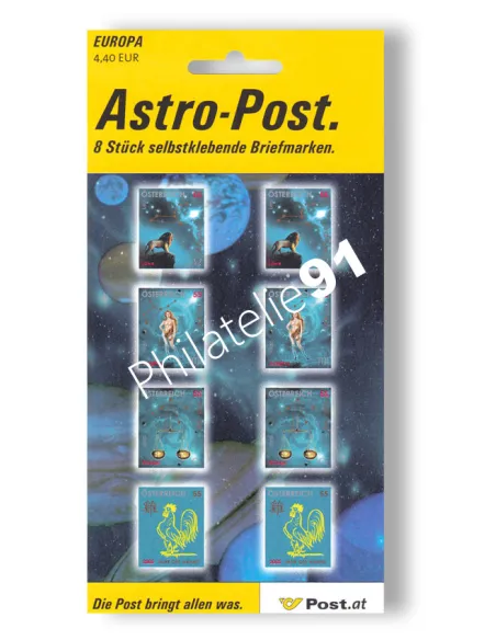 AUTRICHE, Feuille de timbres n° 2373 à 2376 neufs, timbres Europe