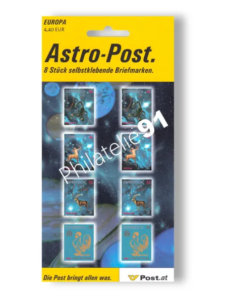 AUTRICHE, Feuille de timbres n° 2385 à 2388 neufs, timbres Europe