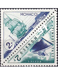 Monaco, timbres-taxe n° 40 à 41 neufs, en paire, timbres Monaco