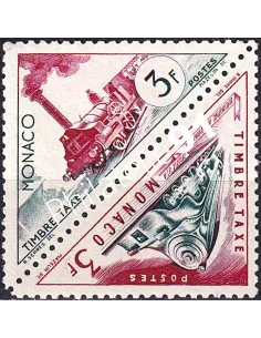 Monaco, timbres-taxe n° 42 à 43 neufs, en paire, timbres Monaco