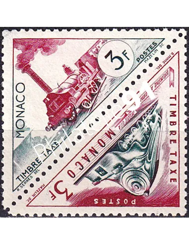 Monaco, timbres-taxe n° 42 à 43 neufs, en paire, timbres Monaco