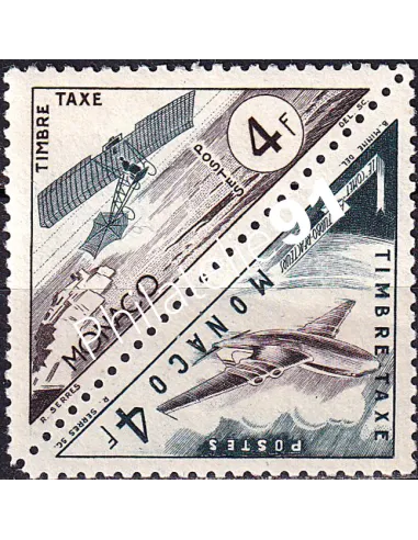 Monaco, timbres-taxe n° 44 à 45 neufs, en paire, timbres Monaco