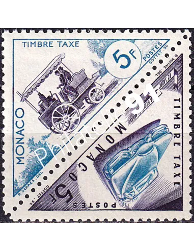 Monaco, timbres-taxe n° 46 à 47 neufs, en paire, timbres Monaco