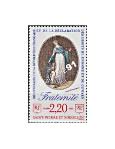 Timbre de St PIERRE ET MIQUELON n° 501, Fraternité, Collection Dom-Tom