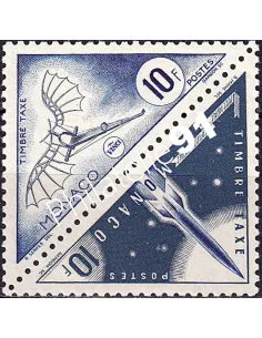 Monaco, timbres-taxe n° 48 à 49 neufs, en paire, timbres Monaco