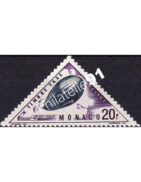 Monaco, timbre-taxe n° 51 charnière, collection timbres Monaco