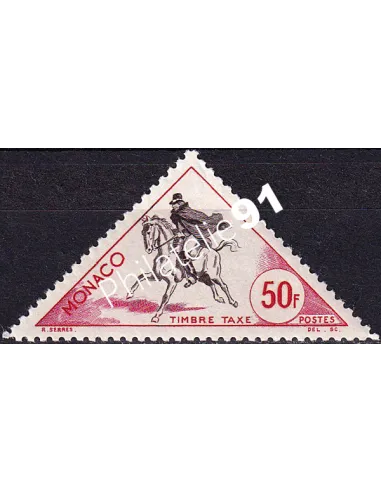 Monaco, timbre-taxe n° 52 charnière, collection timbres Monaco