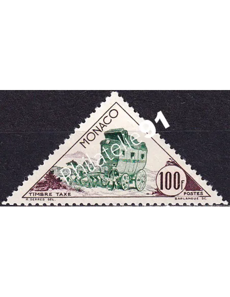 Monaco, timbre-taxe n° 54 charnière, collection timbres Monaco