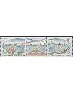 Timbres de ST PIERRE ET MIQUELON n° 509A, voiliers, Collection Dom-Tom